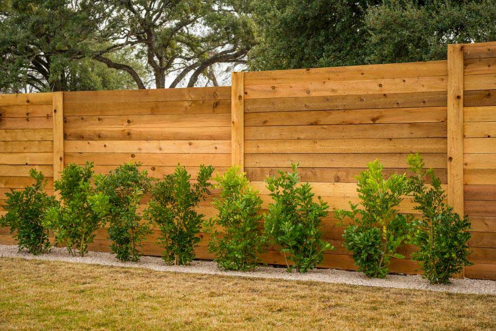 photo of a wooden fence built by Envision Property Services